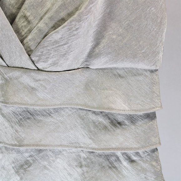 London Time | Silver Layered Ruffle Dress - Picture 2 of 7